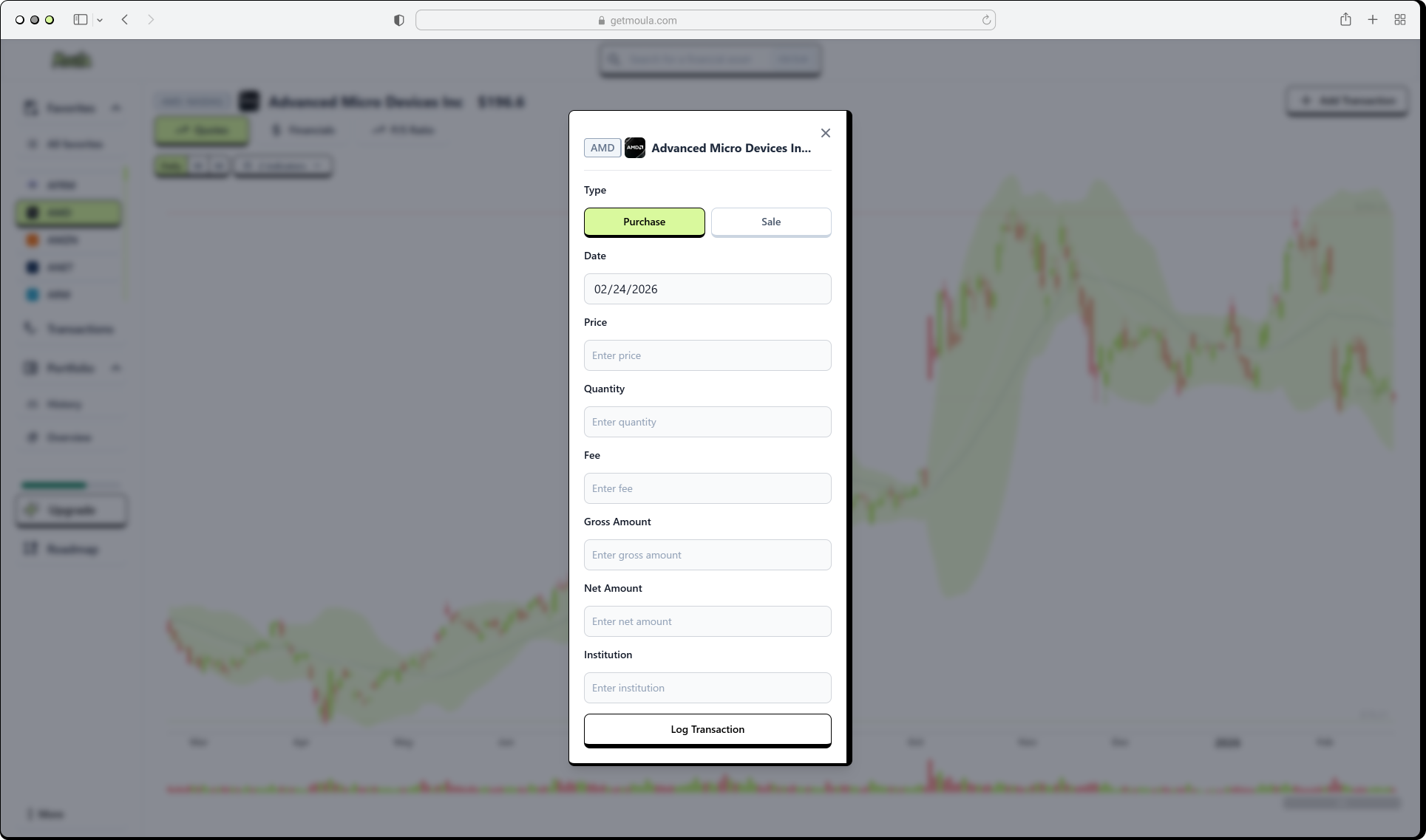 Moula app screenshot