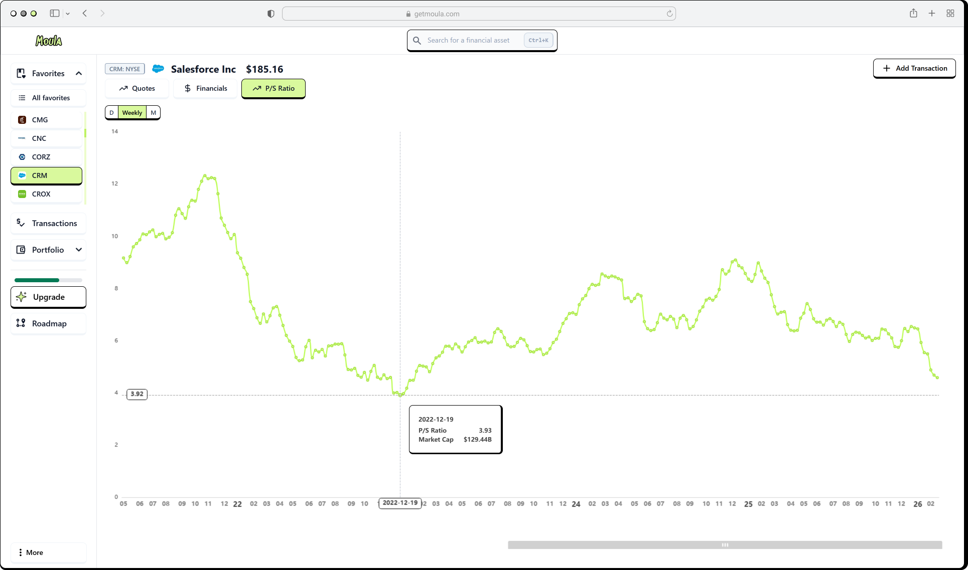 Moula app screenshot